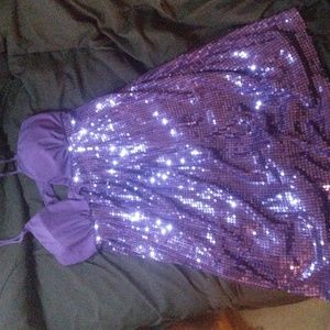 Purple clubbing dress